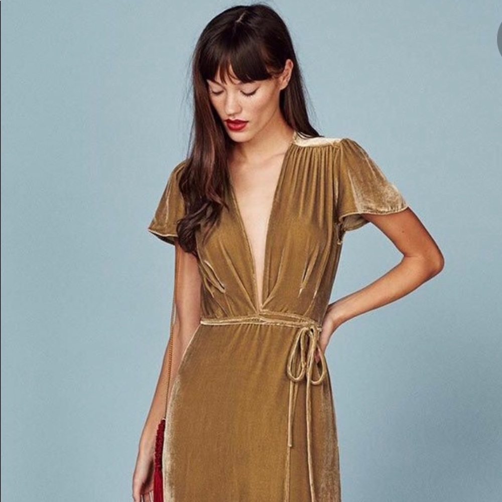 Reformation | Gemma Dress | Velvet Dress